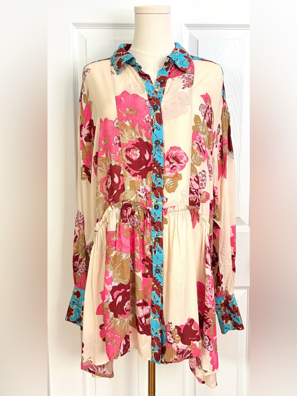 NWT Free People Brunch A Bunch Tunic Top Size M